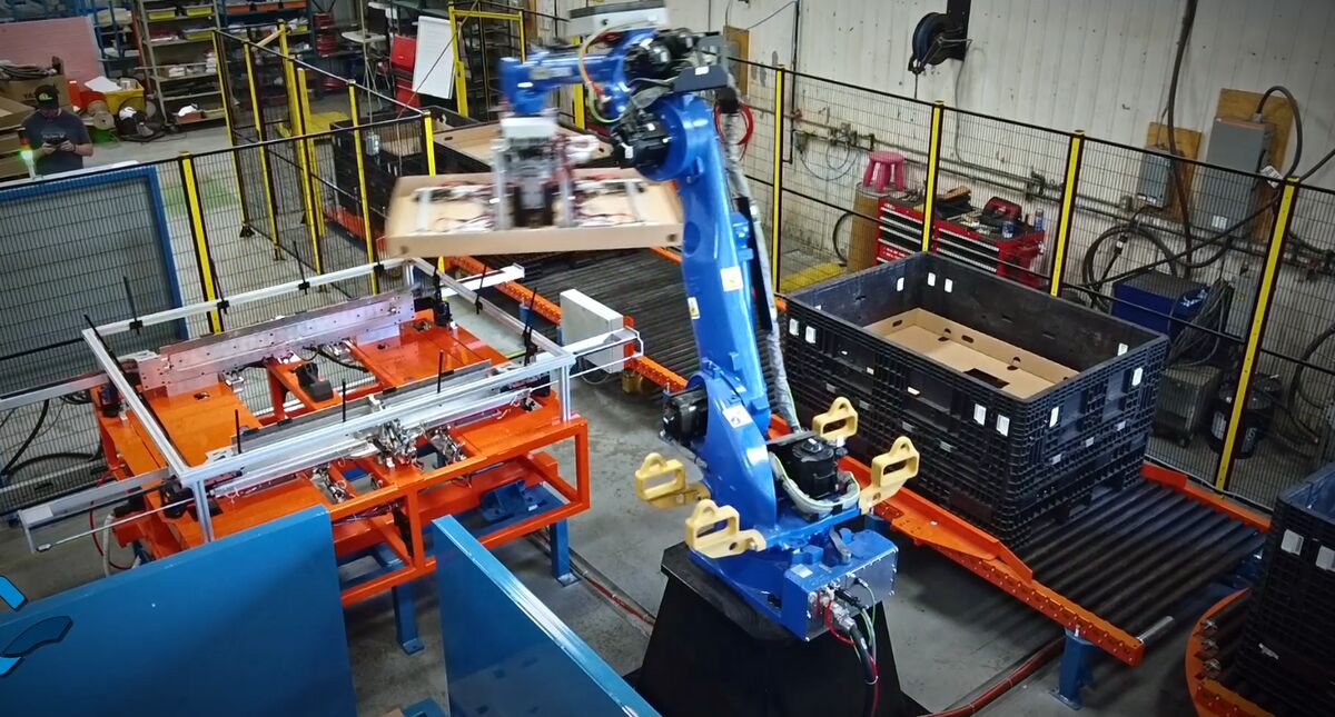 Cellule robotisée en production